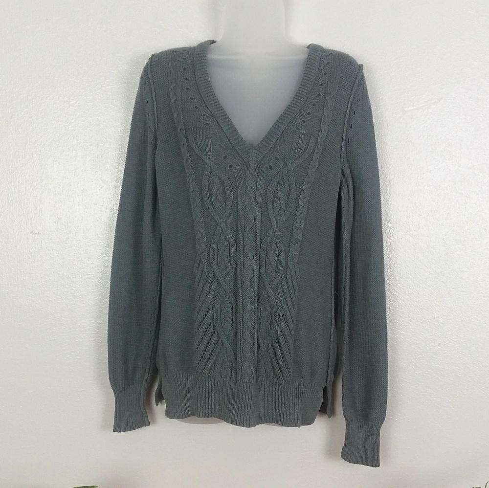 BANANA REPUBLIC Cable Knit Tie Back Sweater